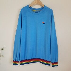 Aviator Nation in Ocean Blue Unisex Crewneck